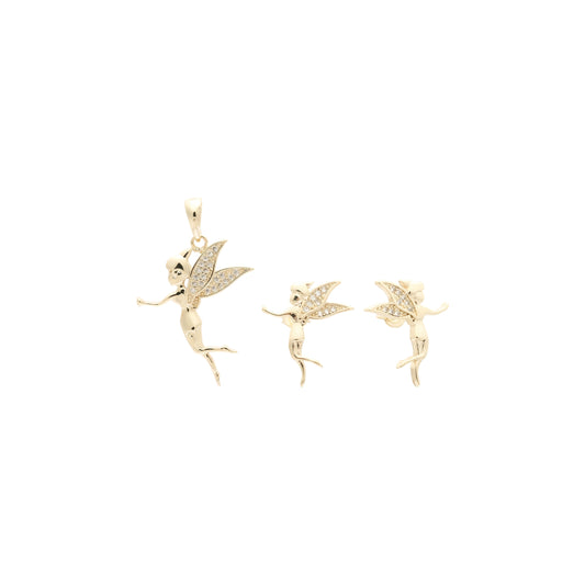 Fairy set plated in 14K Gold, Rose Gold