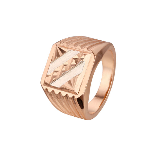 Men's rings in 14K Gold, Rose Gold two tone plating colors