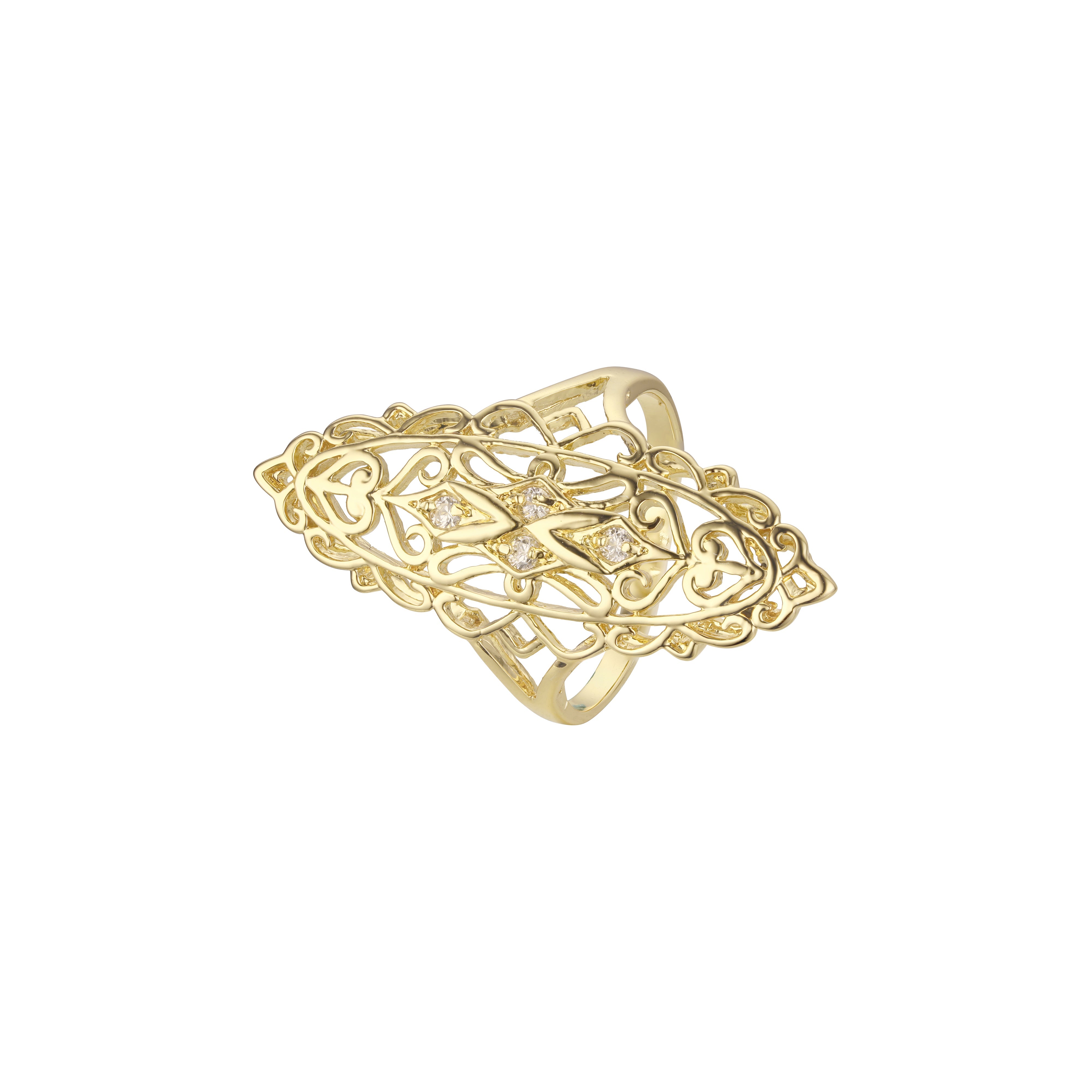 Great filigree rings in 14K Gold, Rose Gold plating colors