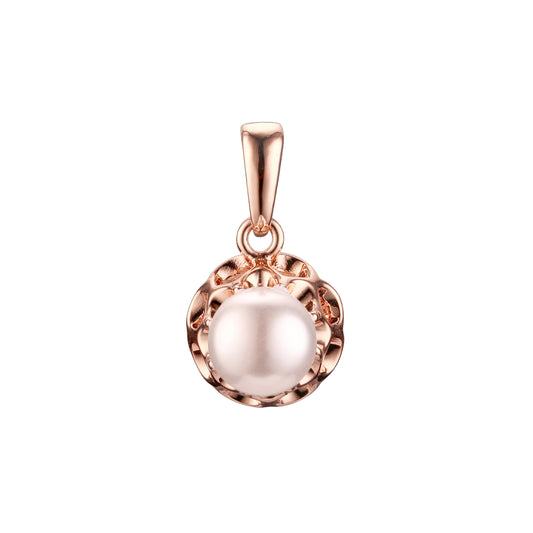 Pearl pendant in Rose Gold, 18K Gold plating colors