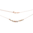 Fancy beads and disc 14K Gold, Rose Gold three tone necklace