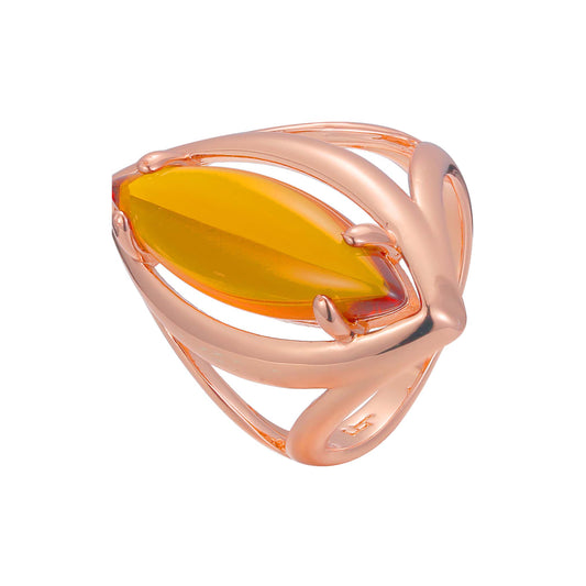 Rose Gold great Marquise solitaire big stone rings