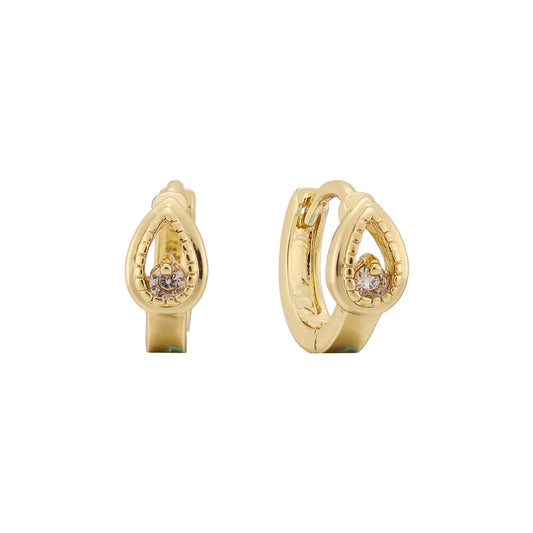 14K Gold huggie earrings
