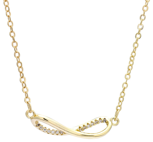 14K Gold Infinity sign necklace