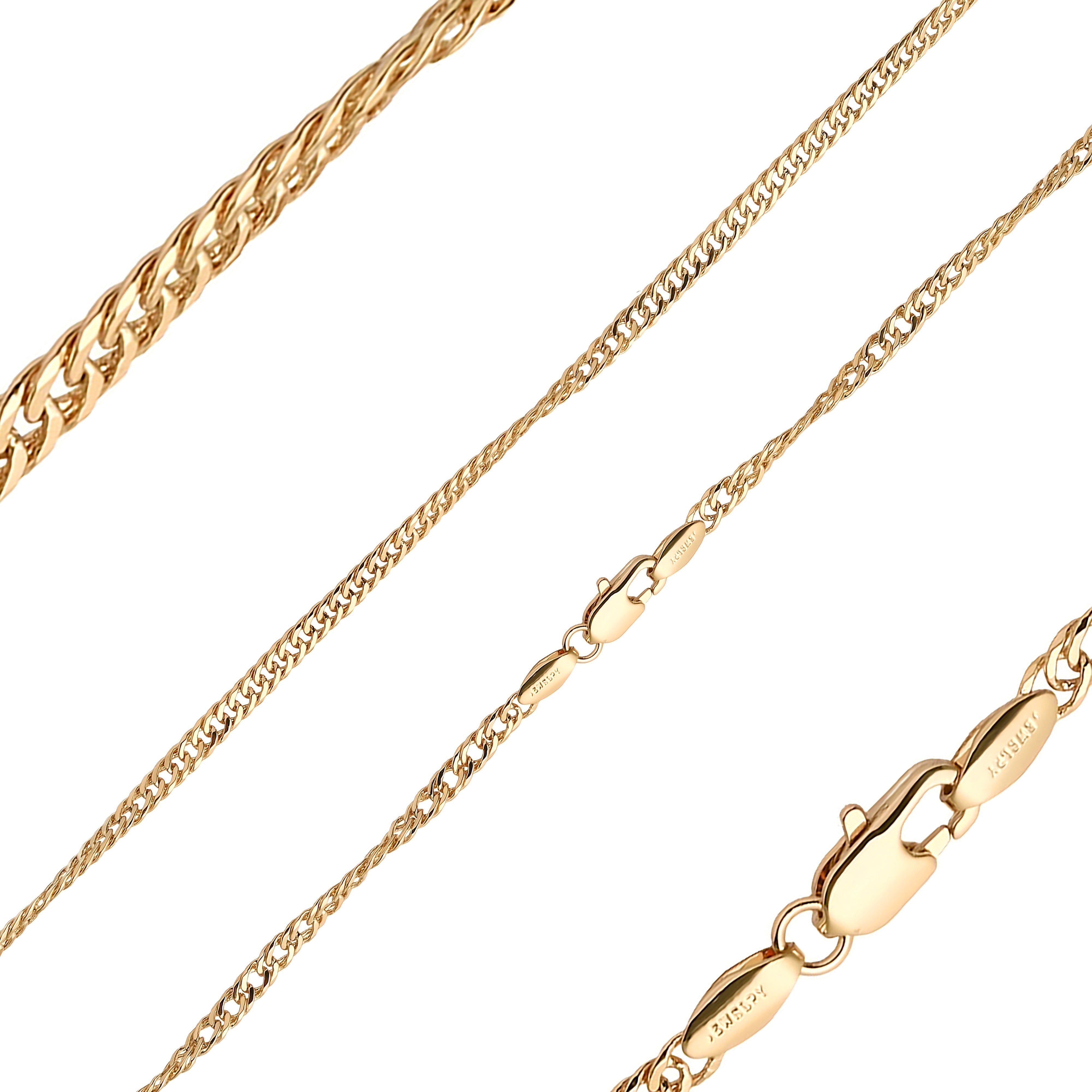 Double cuban link 14K Gold, 18K Gold, White Gold chains