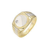 14K Gold Men's rings in 2 Colors