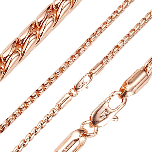 {Customize} Snake chains plated in 14K Gold