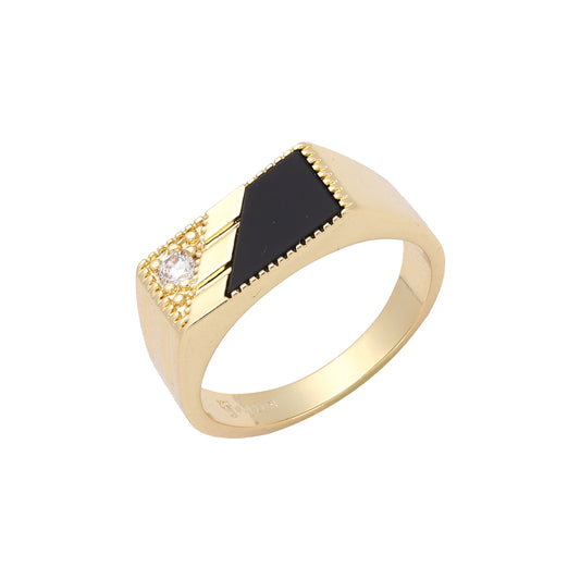 Men's rings in 14K Gold, Rose Gold two tone plating colors