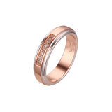 Rose Gold two tone seven stones rings