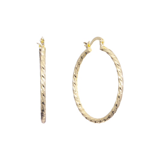 14K Gold hoop earrings