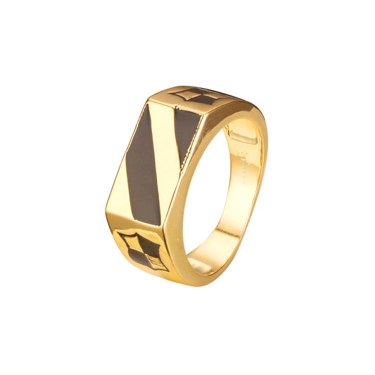 Men's rings in 18K Gold, Rose Gold plating colors