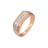 Men's rings in Rose Gold, 14K Gold, two tone plating colors