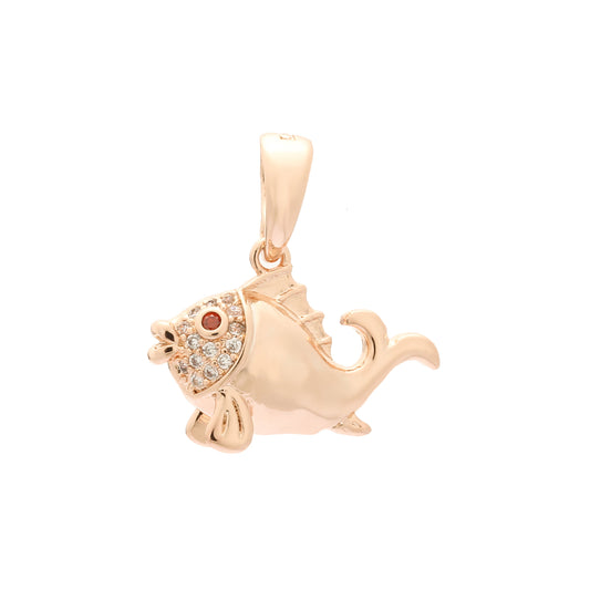 Fish pendant in Rose Gold, 14K Gold plating colors