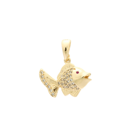 Fish pendant in Rose Gold, 14K Gold plating colors
