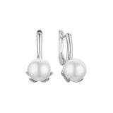 .Pearl earrings in 14K Gold, White Gold, Rose Gold plating colors