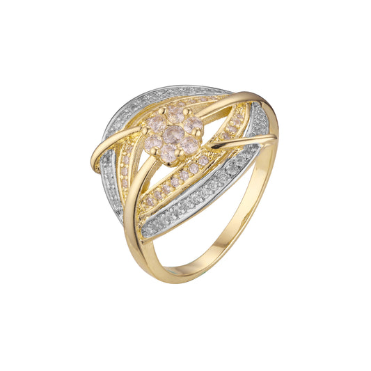 Multi-row rings in 14K Gold, Rose Gold, two tone plating colors