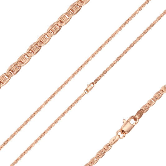 Mariner link hammered chains plated in 14K Gold