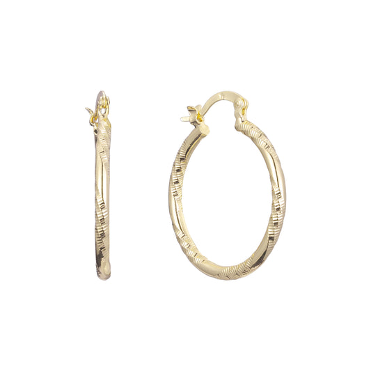 14K Gold hoop earrings