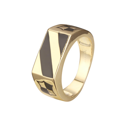 Men's rings in 18K Gold, Rose Gold plating colors