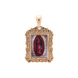 Portarit of Virgin Guadalupe Rose Gold pendant