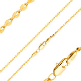 Classic Lace Sequin chains plated in 14K Gold, Rose Gold, two tone