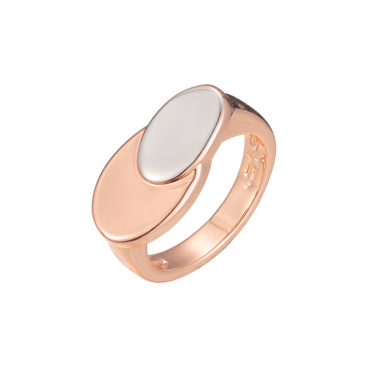 Men's rings in Rose Gold, two tone plating colors