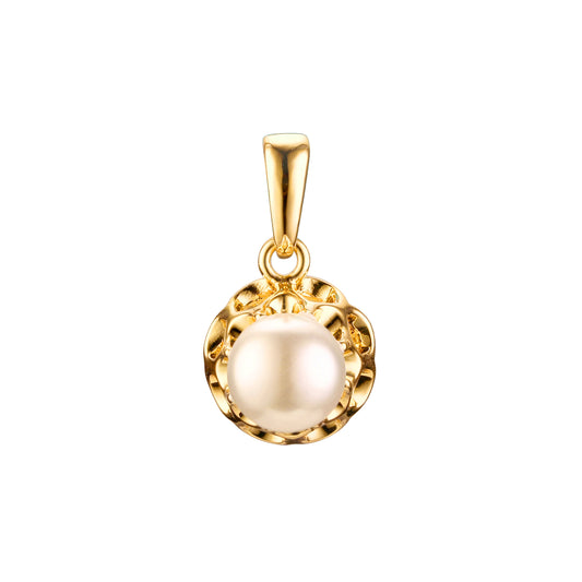 Pearl pendant in Rose Gold, 18K Gold plating colors