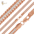 Rose Gold two tone Foxtail Chains