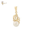 Solitaire pearl 14K Gold, Rose Gold,White Gold pendant
