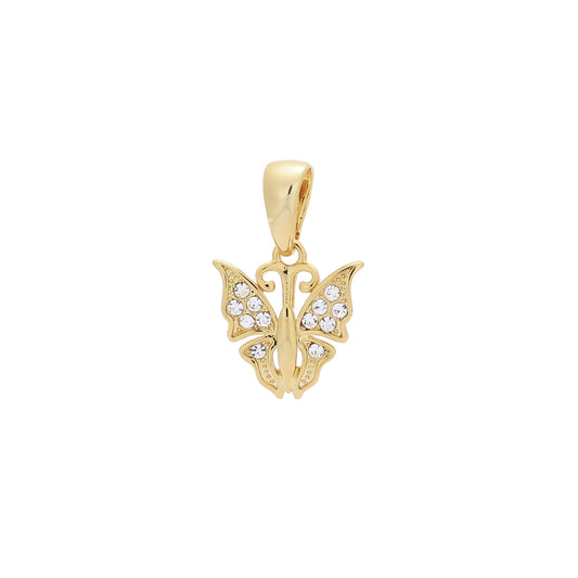 Butterfly pendant in 14K Gold, 18K Gold plating colors