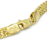 .Gravierbare Herren-ID-Armbänder aus 14-karätigem Gold mit doppelten kubanischen Gliedern