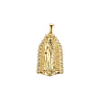 Virgin Mary of Guadalupe Mary pendant plated in 14K Gold colors