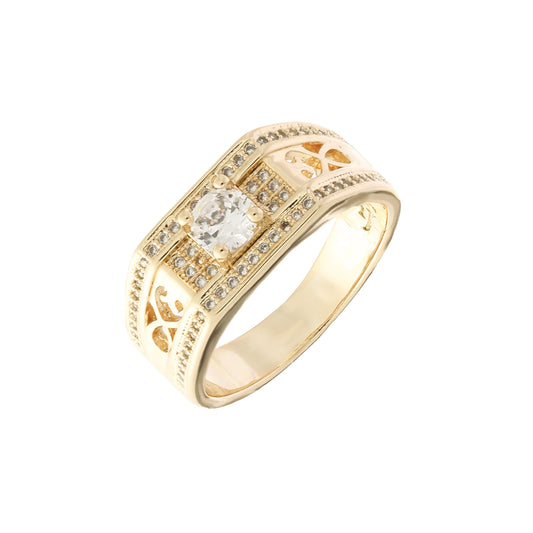 Роскошные мужские кольца-пасьянсы из Жёлтое золото 585 пробы