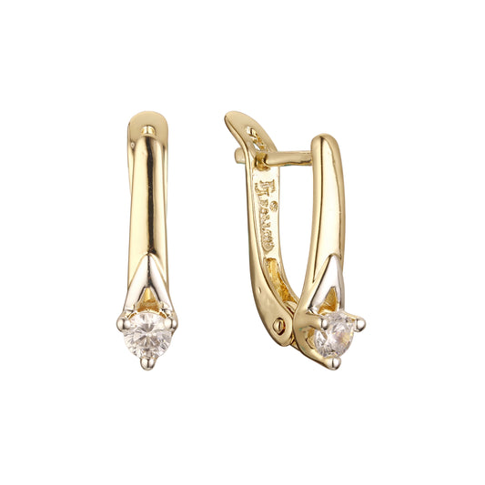 .Ohrringe aus 14-karätigem Gold, Roségold und zweifarbigen Beschichtungen