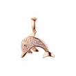 Rose Gold dolphin pendant