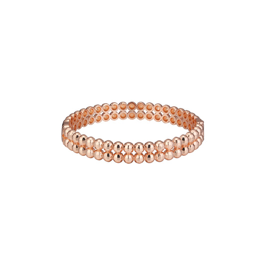 Hematita facetada redonda contas soltas gemas ouro rosa, pulseira de ouro 14K