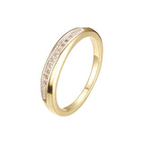 14K ゴールド、ローズゴールドメッキ色の結婚指輪リング