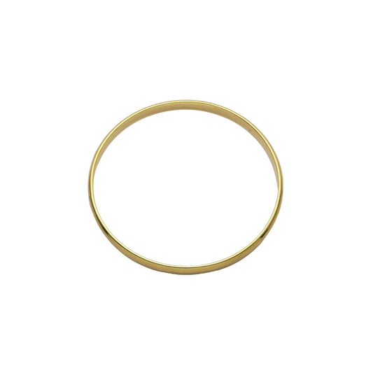 Круглые глянцевые браслеты диаметром 6 мм с покрытием из 14-каратного и 18-каратного золота