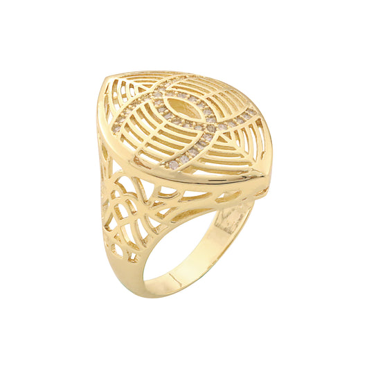 Филигранные кольца с покрытием из розового золота, золота 14 карат