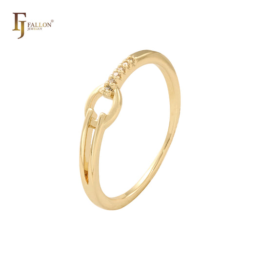 Ringe aus 14-karätigem Gold mit schlichtem Design