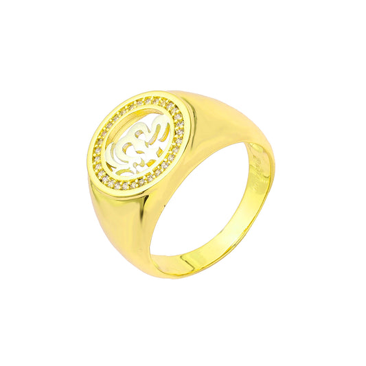 Мужские кольца из 18-каратного золота, Жёлтое золото 585 пробы, Красное золото 585 пробы, двухцветного покрытия