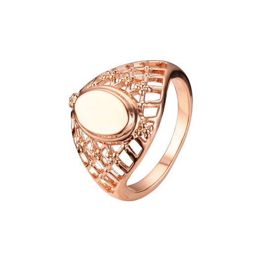 Ros¨¦goldene Ringe mit schlichtem Design