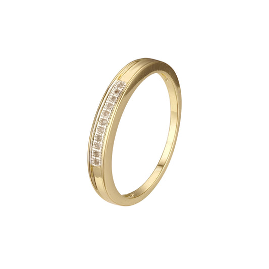14K ゴールド ツートンカラーの結婚指輪