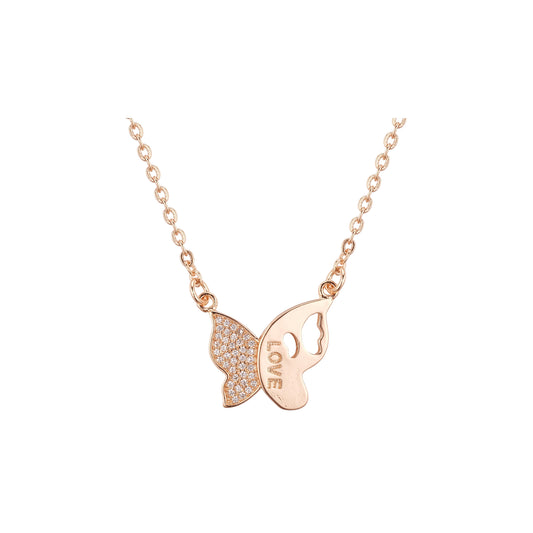Rose Gold butterfly necklaces