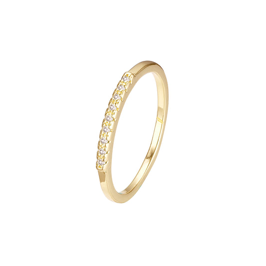 Желтое золото 585е обручальное кольцо кольца брусчатки