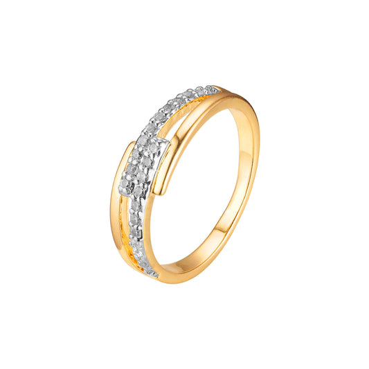 .18K 金、14K 金、白金、玫瑰金结婚戒指，两种电镀颜色