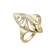 Модные кольца Marquise из Красное золото 585 пробы, золота 14 карат, двухцветного покрытия