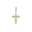 .Colgante con cruz latina en oro de 14 quilates, oro rosa, chapado en oro de 18 quilates