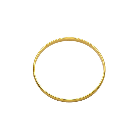 Круглые глянцевые браслеты диаметром 6 мм с покрытием из 14-каратного и 18-каратного золота